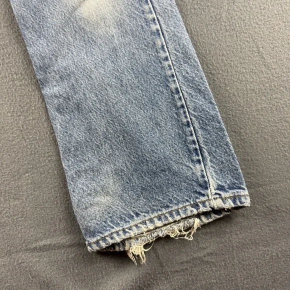 Vintage Levis 517 Jeans Mens 32x28* Blue Orange Tab Made In USA Distressed Light